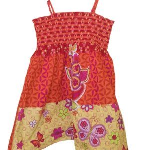 Children's Place Orange Yellow Dress Medium 7-8